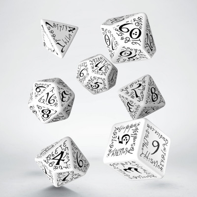 Elvish Black and White Dice