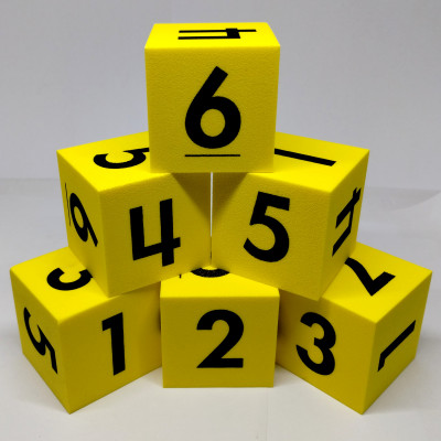 36 50mm Foam Dice with numbers