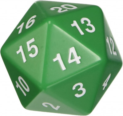 Jumbo d20 - Green