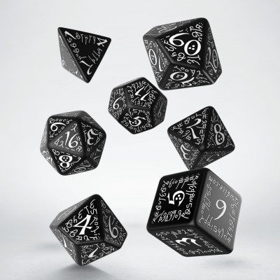 Elvish Black & White Dice