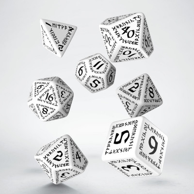 Runic White & black Dice