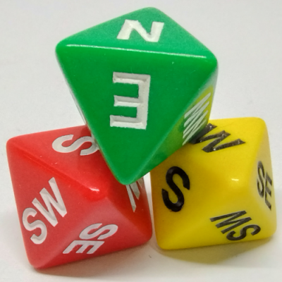 Bag of 10 Compass Dice