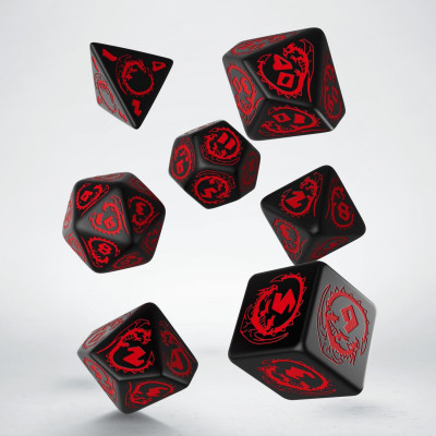 Dragon Black & red Dice