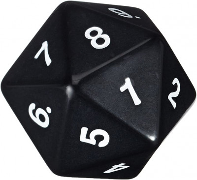 Jumbo d20 - Black