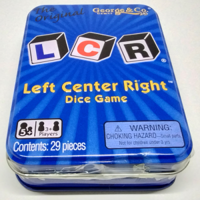 LCR Dice Game - Metal Box