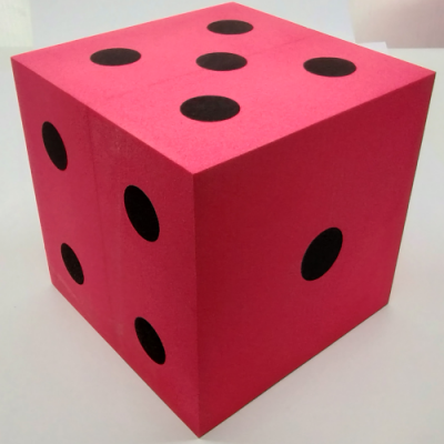 100mm (4'') Spotted Dice - Red