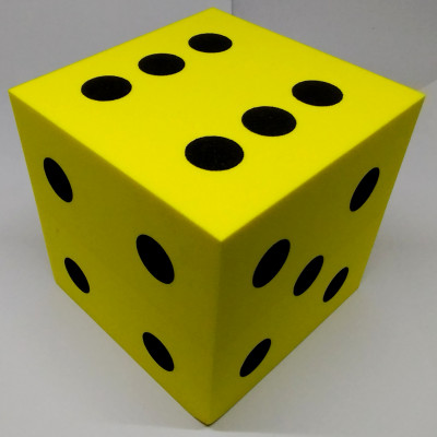 100mm (4'') Spotted Dice - Yellow