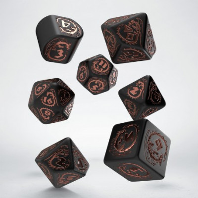 Dragons Modern Dice Set: Obsidian