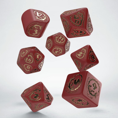 Dragons Modern Dice Set : Ruby