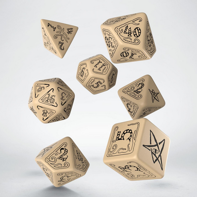 Call of Cthulhu Beige & black Dice Set (7)