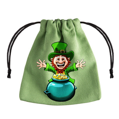 Lucky green dice bag