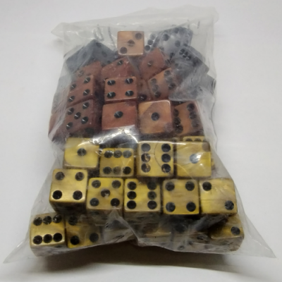 Bag of 100 16mm olympic dice