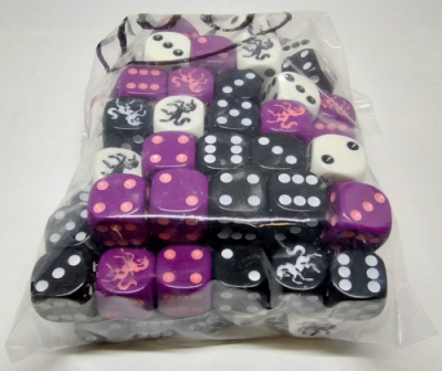 Bag of 100 unicorn dice