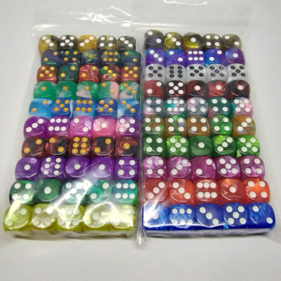 100 Assorted 16mm d6's - groups of 5