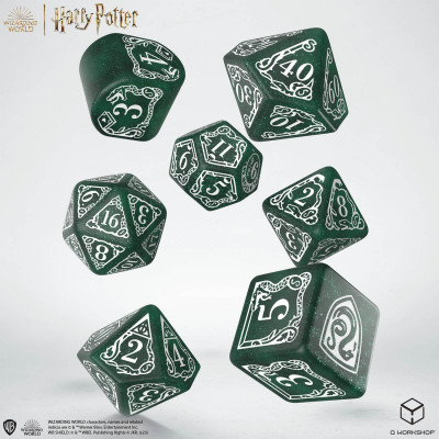 Harry Potter. Slytherin Modern Dice Set - Green