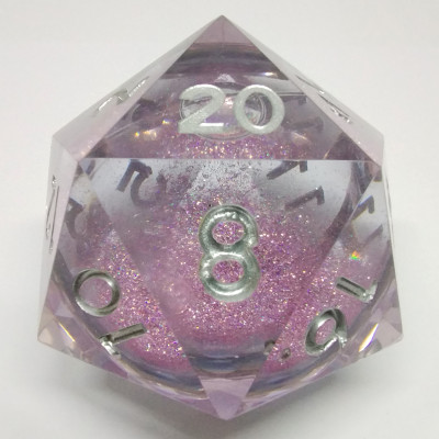 Jumbo 55mm Liquid Core d20 - Pink