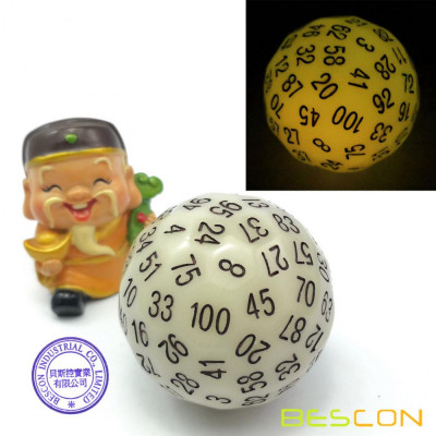 D100 - White that glows yellow