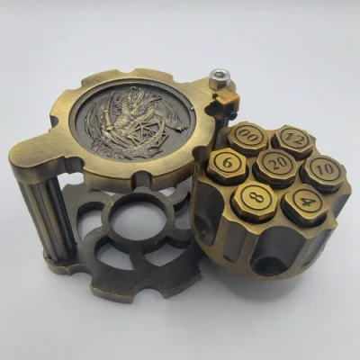 Revolver Dice - bronze in a box