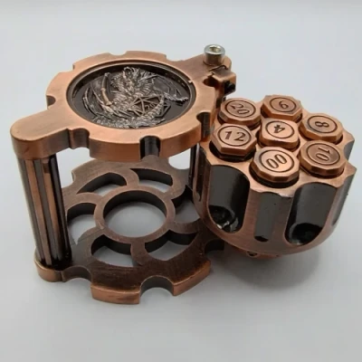Revolver Dice - copper in a box