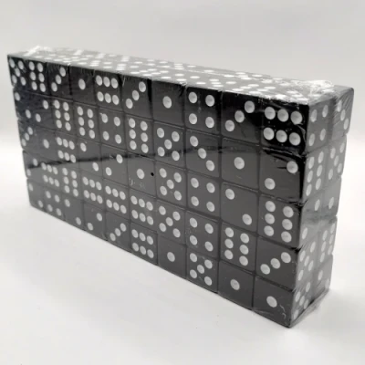 Brick of 100 16mm d6's - black