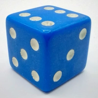 Single 25mm d6 - blue