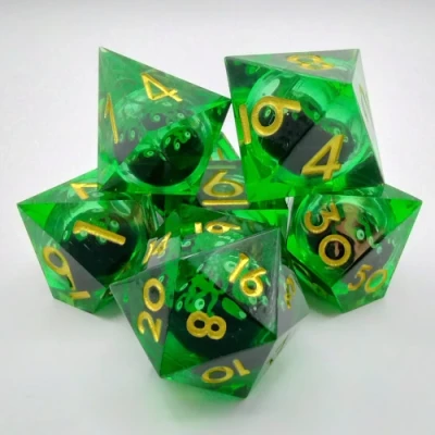 Beholder Dice Kit - Green with green Beholder