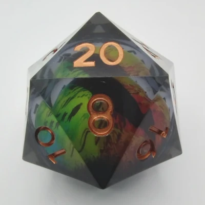 Jumbo 55mm Liquid Core Multi-Coloured Dragon's Eye