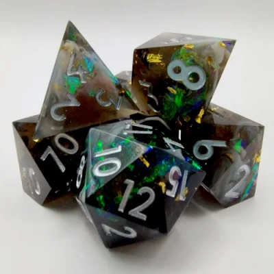 Alchemical Ore - black with silver numbers in a plastic bottle with screw-cap