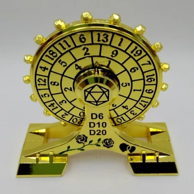 Single-handed Spinner: gold in a black box