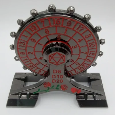 Single-handed Spinner: black with red numbers in a black box