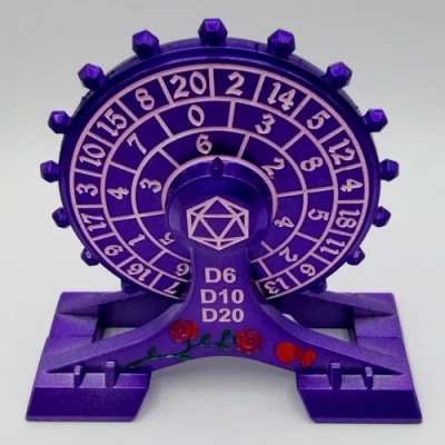Single-handed Spinner: purple in a black box