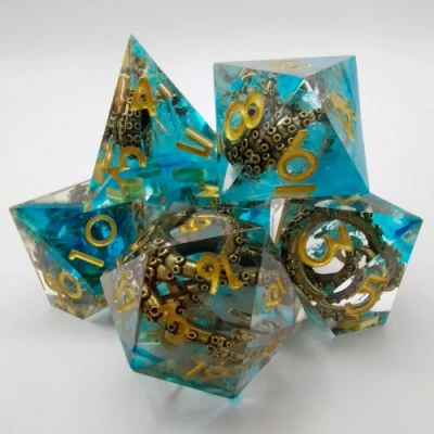 De profun-dice: gold numbers in a bottle with screw-cap