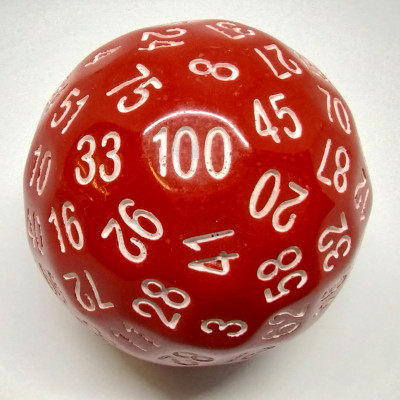 d100 - Red opaque