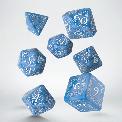 Elvish Glacier & white Dice Set