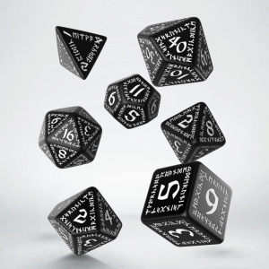 Runic Black & yellow Dice